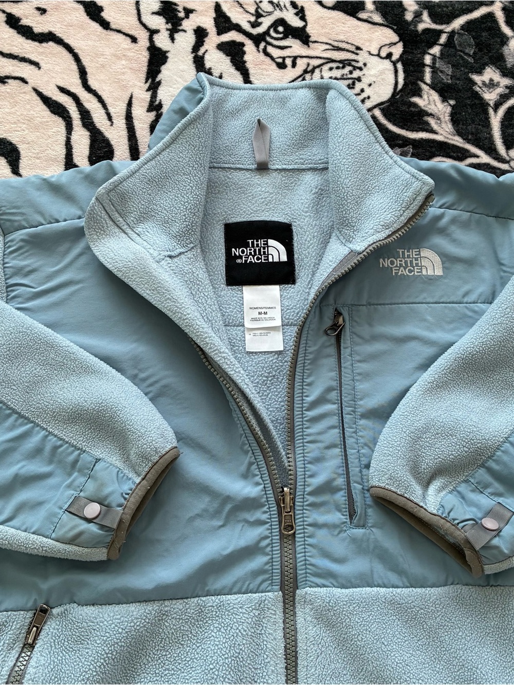 017 - WOMENS THE NORTH FACE DENALI BLUE FLEECE ZIP UP JACKET